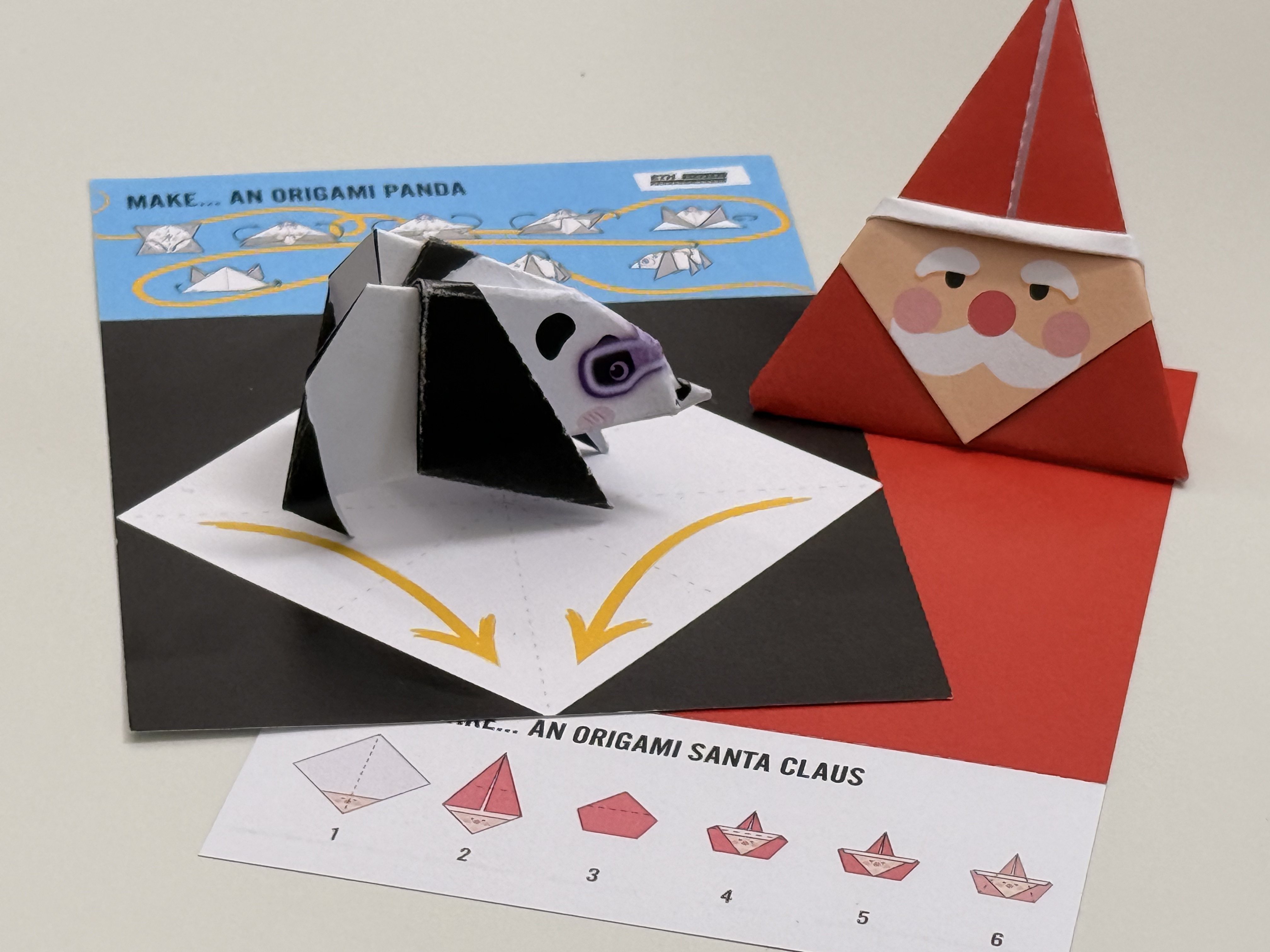 SPH Origami Panda and Santa Flyer