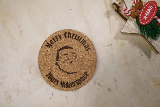 Laser Engraved Cork Coasters